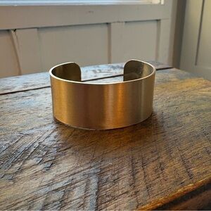 Carly Jean Los Angeles Antique Gold Cuff Bracelet